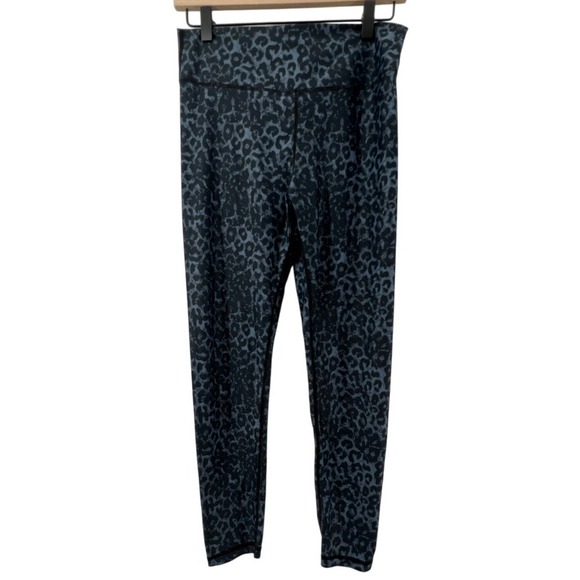 Zyia Active Pants - Zyia Active Women 12 Light n Luxe High-Rise Scrunchy 7/8 Leggings Blue Leopard